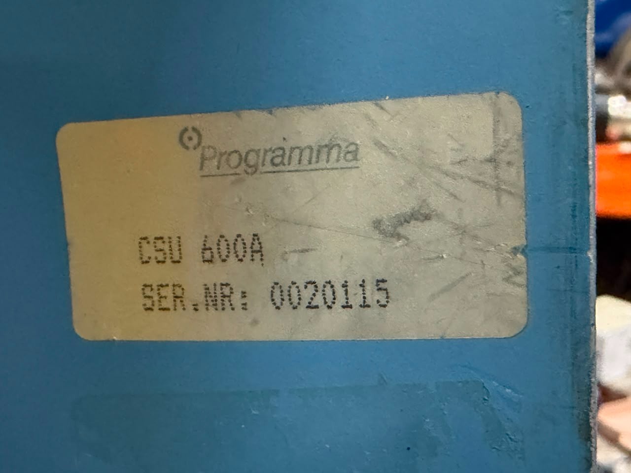 Programma Sweden / Current Supply Unit / Type 600A / CSU600A