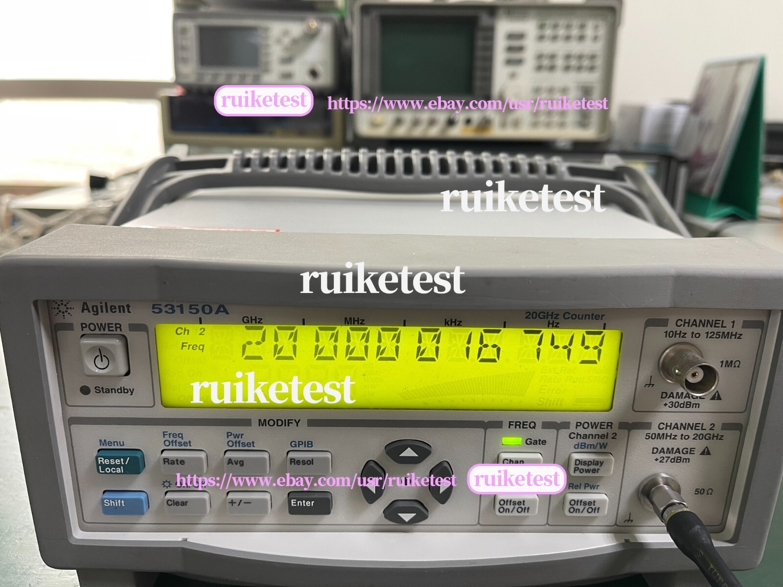 Agilent Keysight 53150A 10Hz-20GHz CW Microwave Frequency Counter _1096