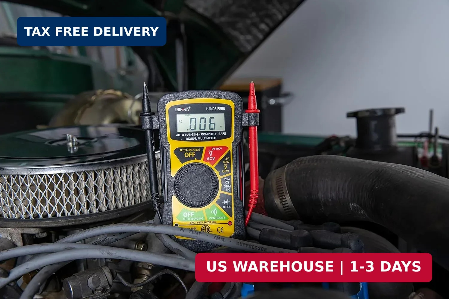 Innova 3300 Hands-Free Digital Multimeter Black