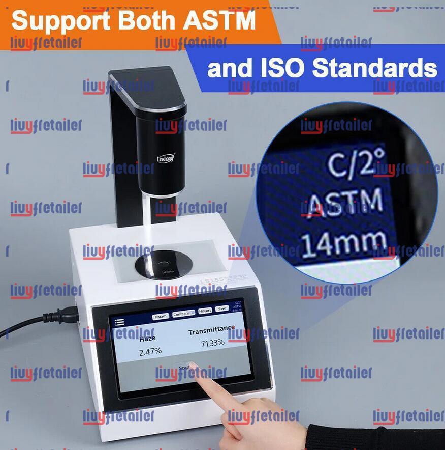 Digital Haze Meter Liquid Color Difference Glass Film Transmittance Tester LS155
