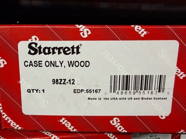 Starrett 98ZZ-12 CASE ONLY, WOOD for 98 Series Levels,12″ IN STOCK