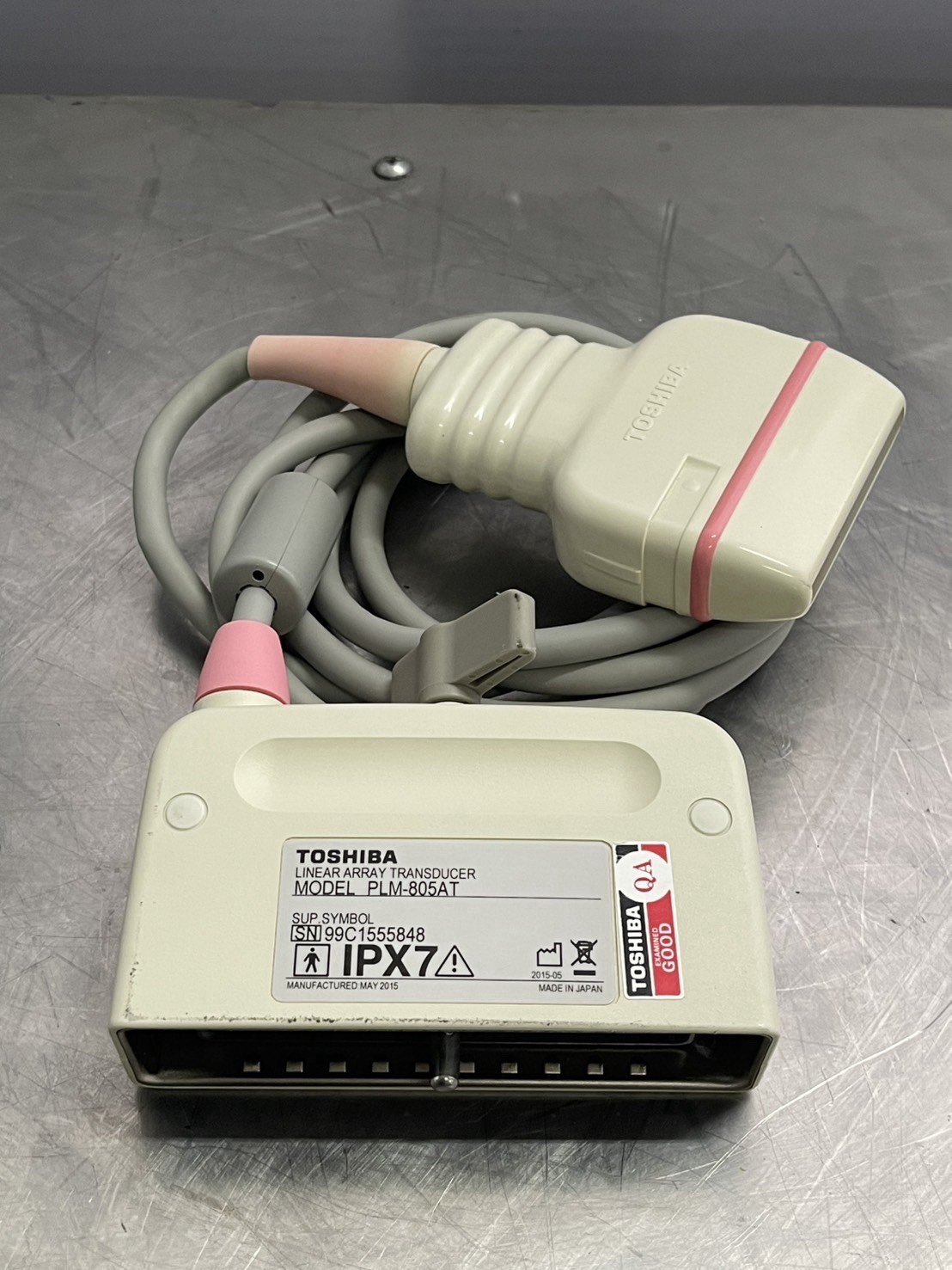 Toshiba PLM-805AT Linear Array Imaging Probe 8MHz Transducer Japan – AS IS
