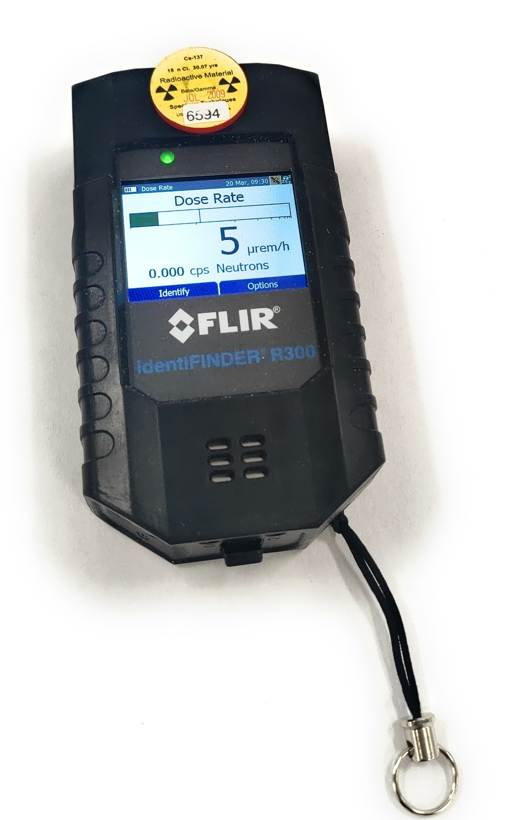 Flir identiFINDER Nanoraider R300 ZH-R Spectroscopic Radiation Detector Unlocked