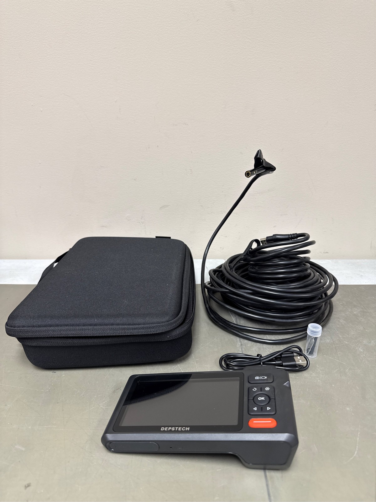 DEPSTECH Dual Lens Industrial Endoscope, 1080P Digital Borescope Inspection Came