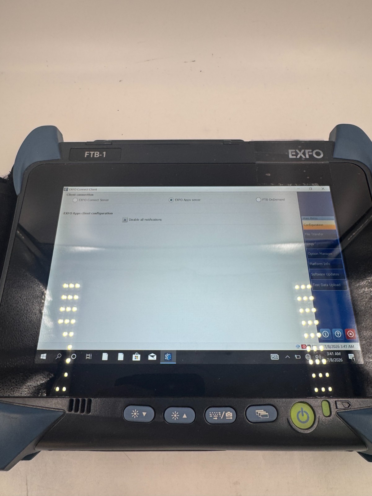 EXFO FTB-1 Handheld Modular Test Platform Mainframe Unit Touchscreen UK VAT