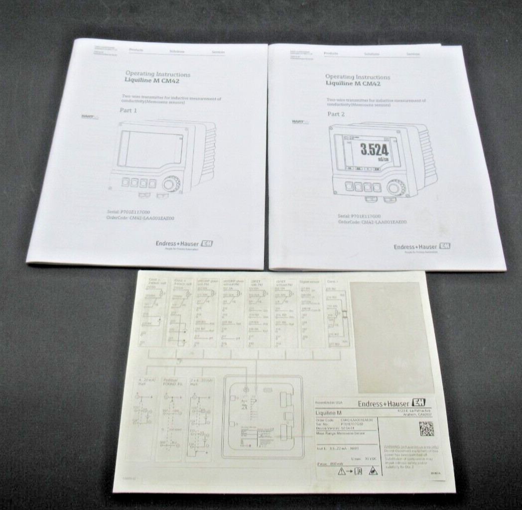 *US SELLER* Endress+Hauser Liquiline M CM42 Two-Wire Transmitter LAA001EAE00