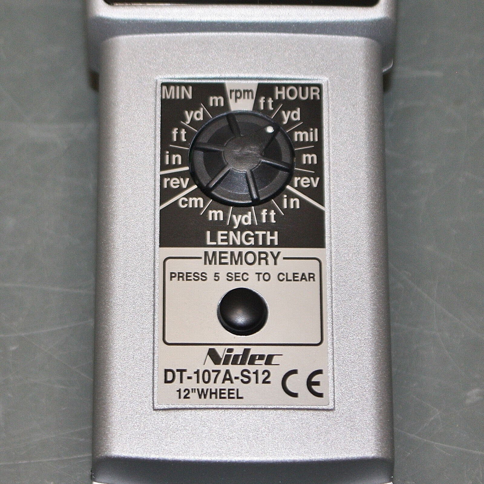 BROKEN – Nidec Shimpo Contact Tachometer DT-107A-S12, 25000 RPM Max