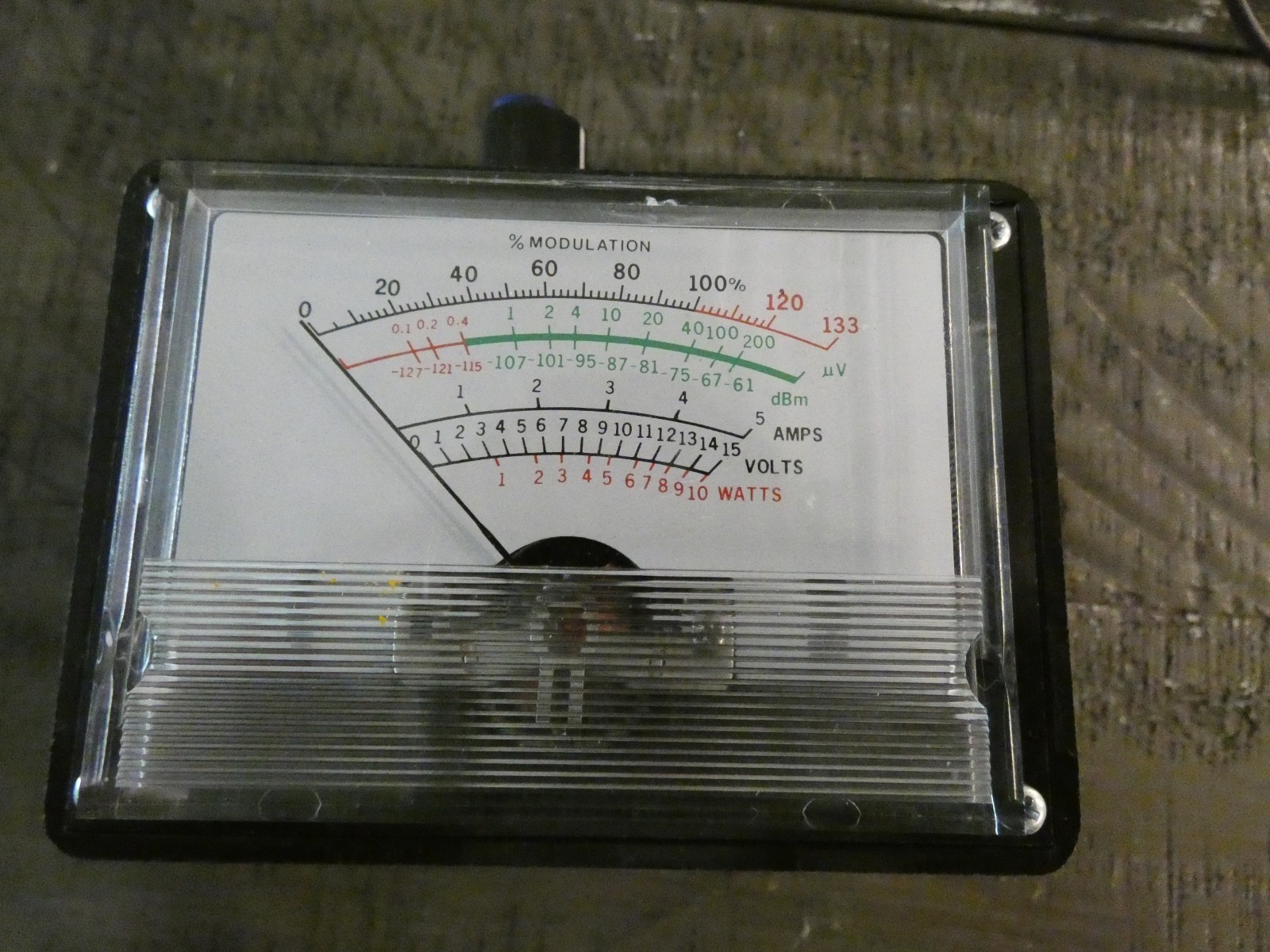 VINTAGE MODULATION METER UNBRANDED