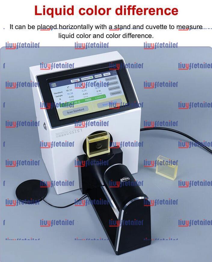 Digital Haze Meter Liquid Color Difference Glass Film Transmittance Tester LS155