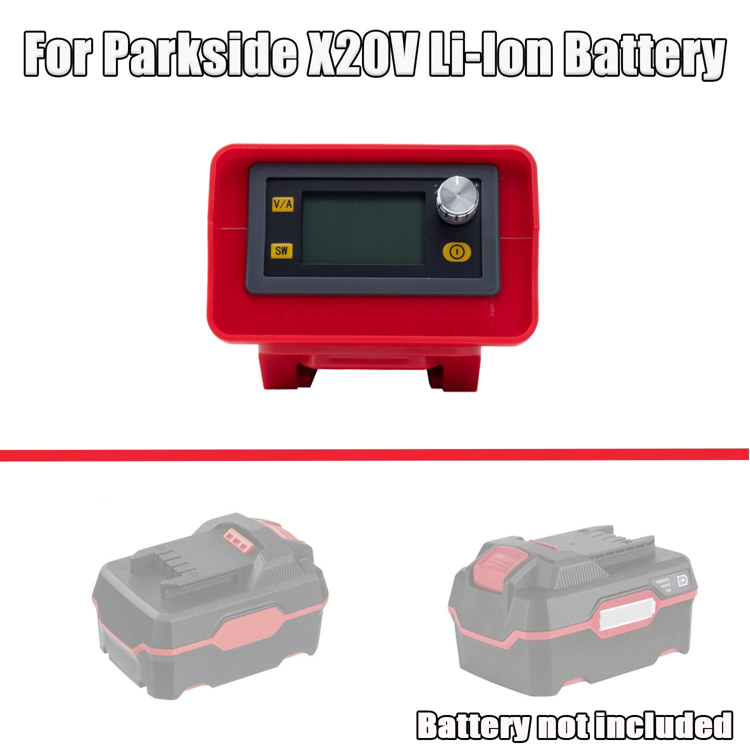 For Parkside 20V Li-Ion Battery Outdoor Portable Adjustable DC Power Supply
