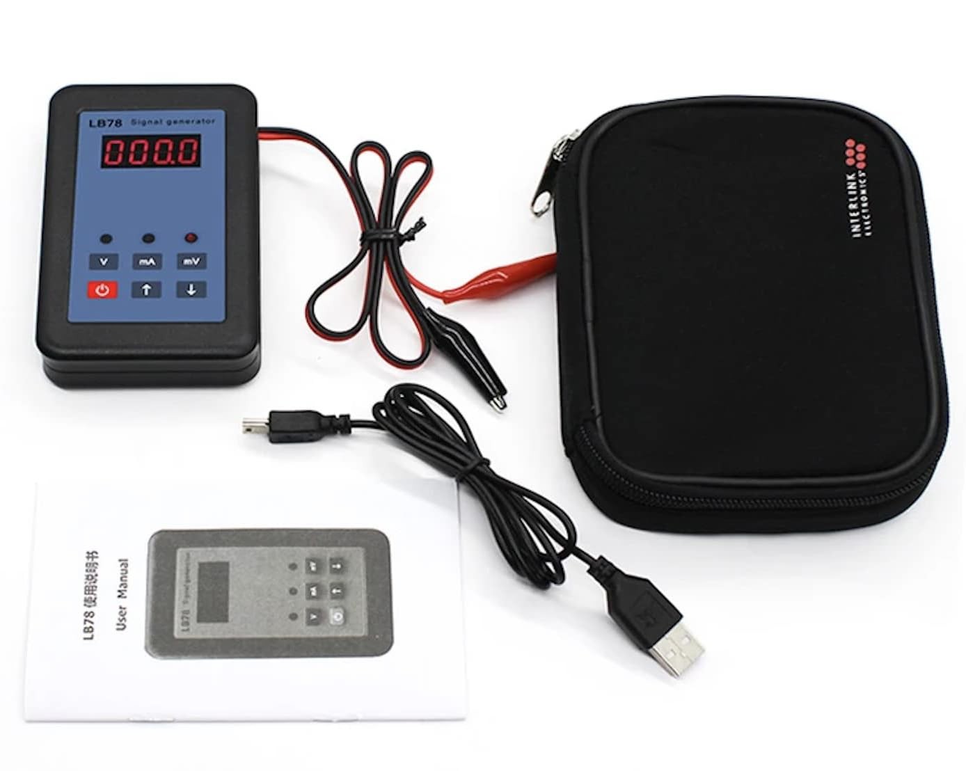 LB78 Current Voltage Signal Generator, 4-20mA /0-10V/mV Signal Source Calibra…