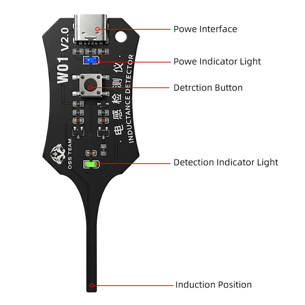 Universal Inductance Tester W01 Inductor Detectors With Compactly Construction