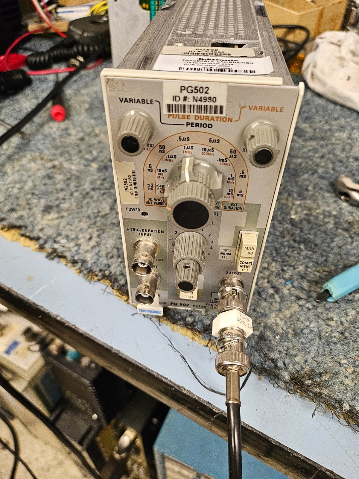 Tektronix PG-502 Pulse Generator – Has output, needs some work, sold AS-IS