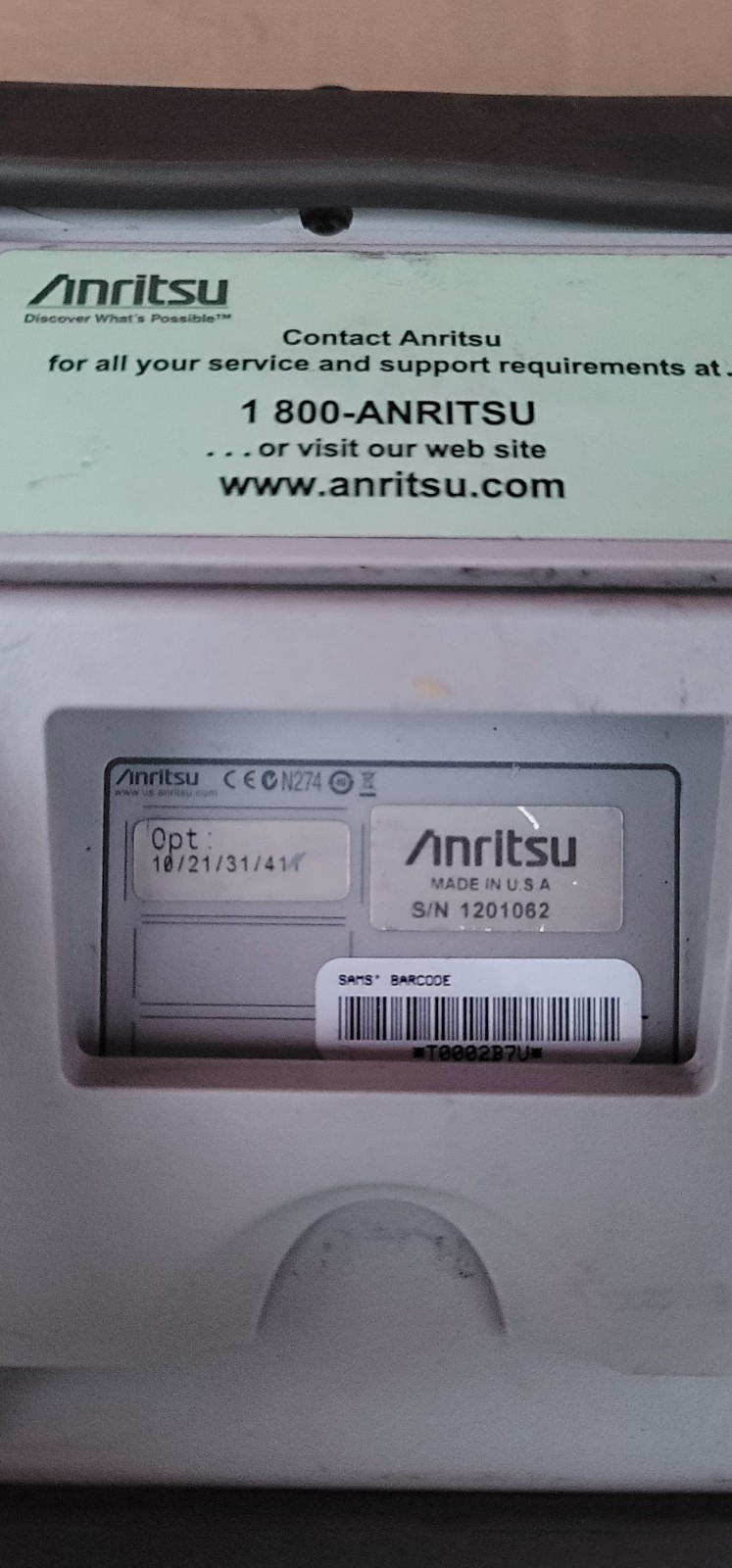 Anritsu S332E Cable and antenna analyzer Spectrum analyzer Touchscreen