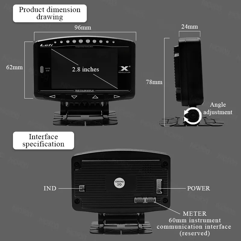 Lufi x1 revolution obd2 Smart Digital Multi Meter International/ English Version