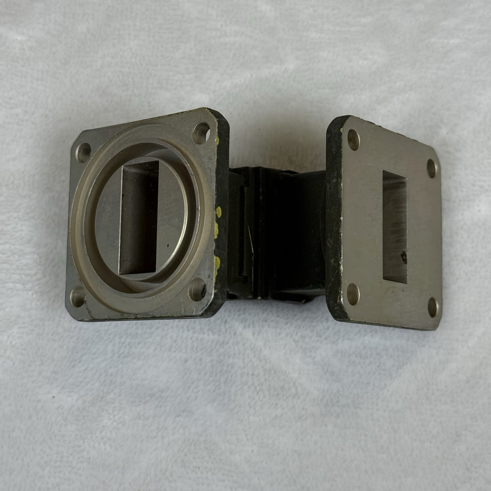 Lot of 4 Rectangular Waveguide 90° Elbow Bends RF Microwave Waveguide Parts