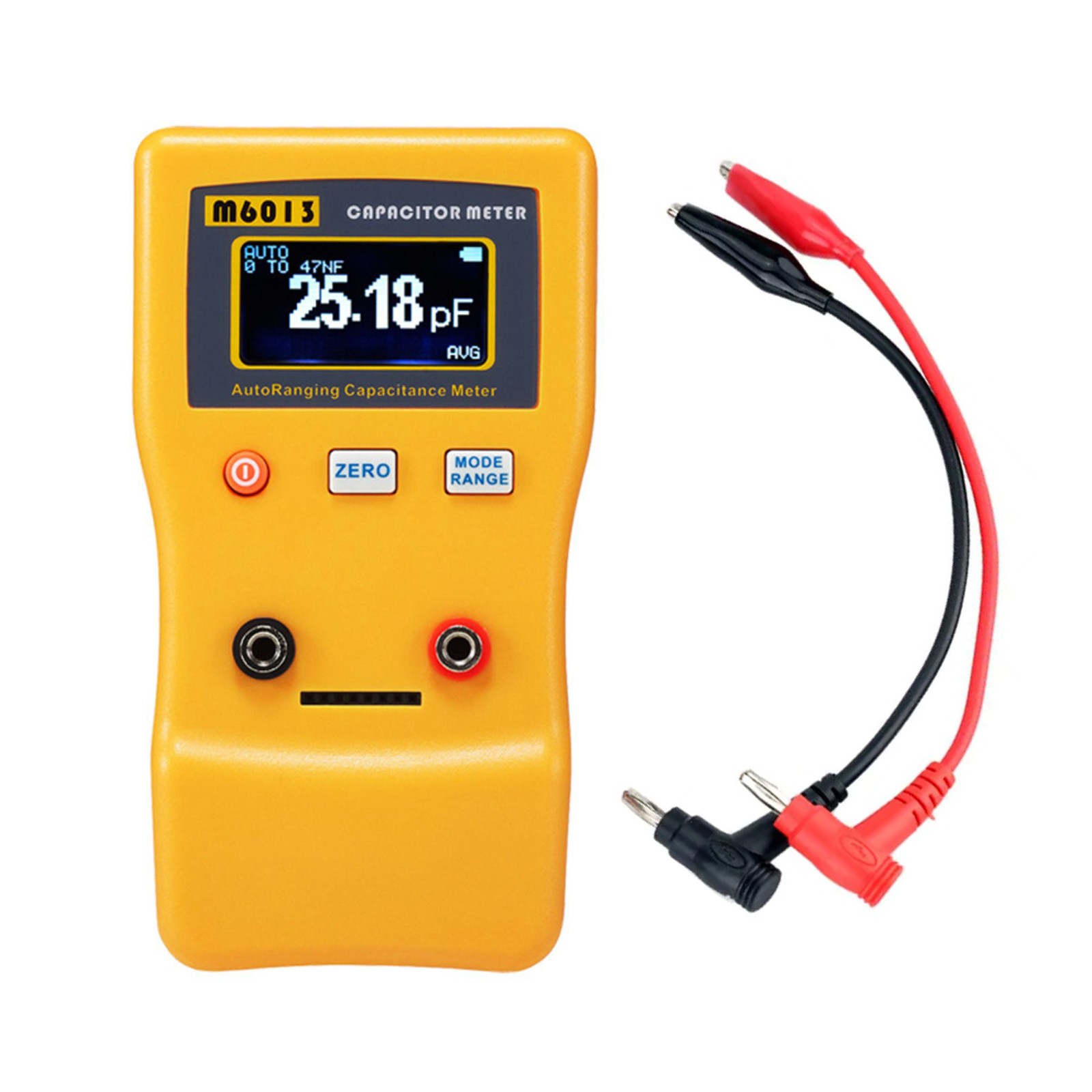 Orange M6013 Capacitor Meter Auto Rang Measuring Capacitance Tester Digital Tool