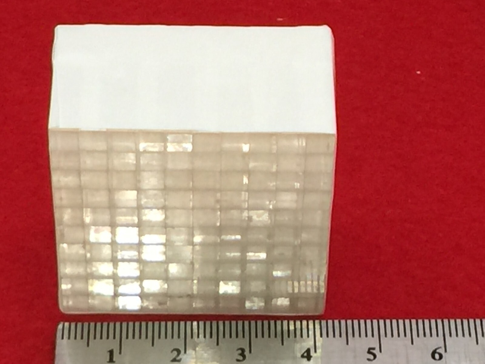 LYSO 10X10 Crystal Pixel Array (100 pcs) Hi-Energy Gamma Radiation Scintillator