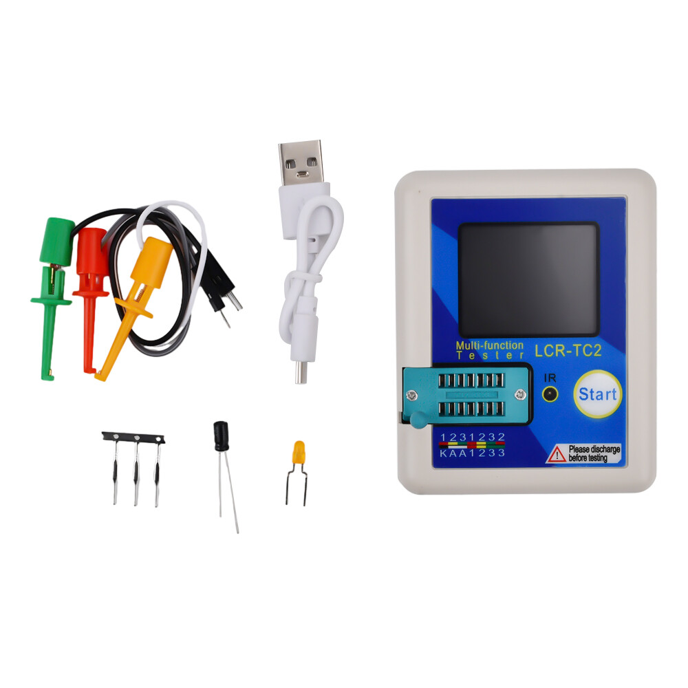 LCR-TC2 Upgraded Version of High Precision Transistor Tester V3.1E English&Cable