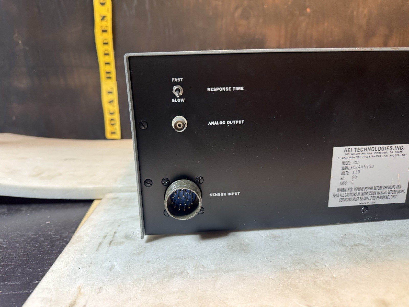 AEI TECHNOLOGIES CO Ametek Carbon Dioxide Analyzer CD-3A