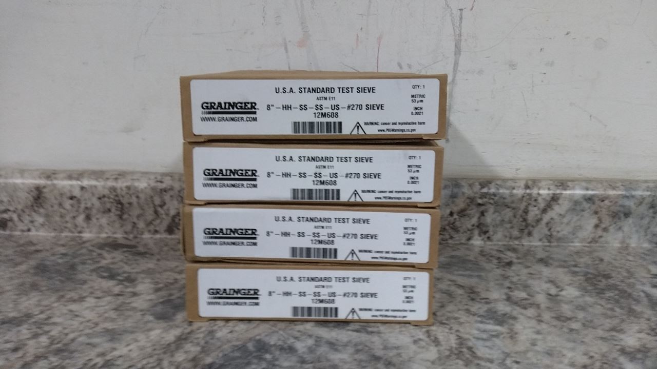 Advantech 270SS8H 4 Pk 8 In Outside Diameter USA Standard Testing Sieve