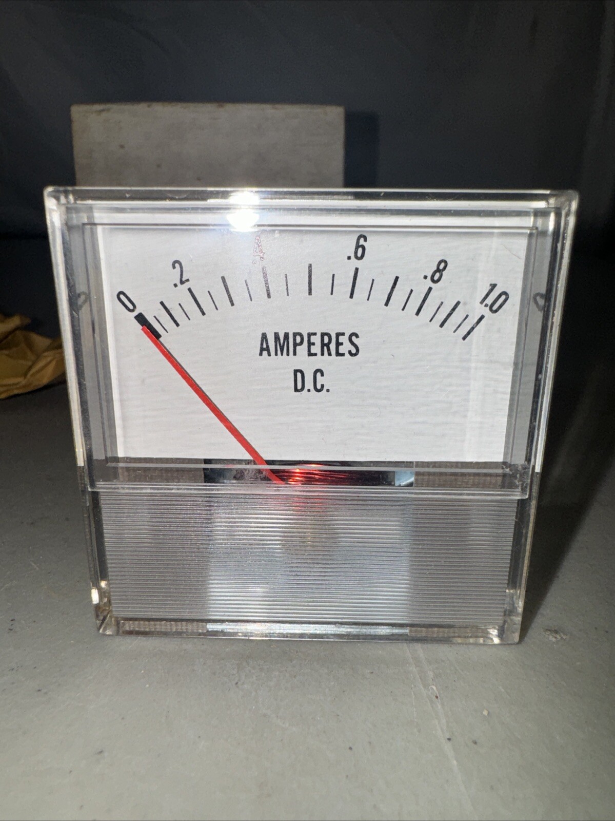 Amperes D.C. Meter Panel Gauge 0-1.0 147101 Unbranded