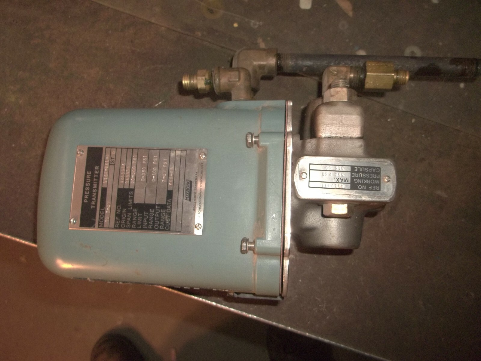 FOXBORO 11GM-BS1-R PRESSURE TRANSMITTER TR3-27 0-350 RANGE LIMIT (M5)