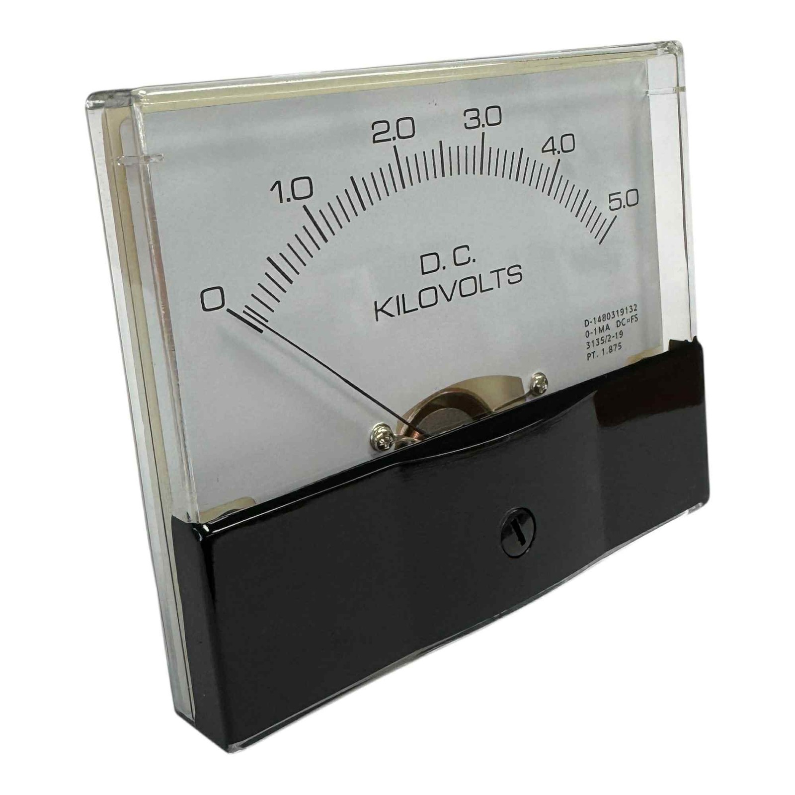Rectangular DC Panel Meter Voltmeter 0–5000V, 4×3.5″ High Voltage Meter 5kv