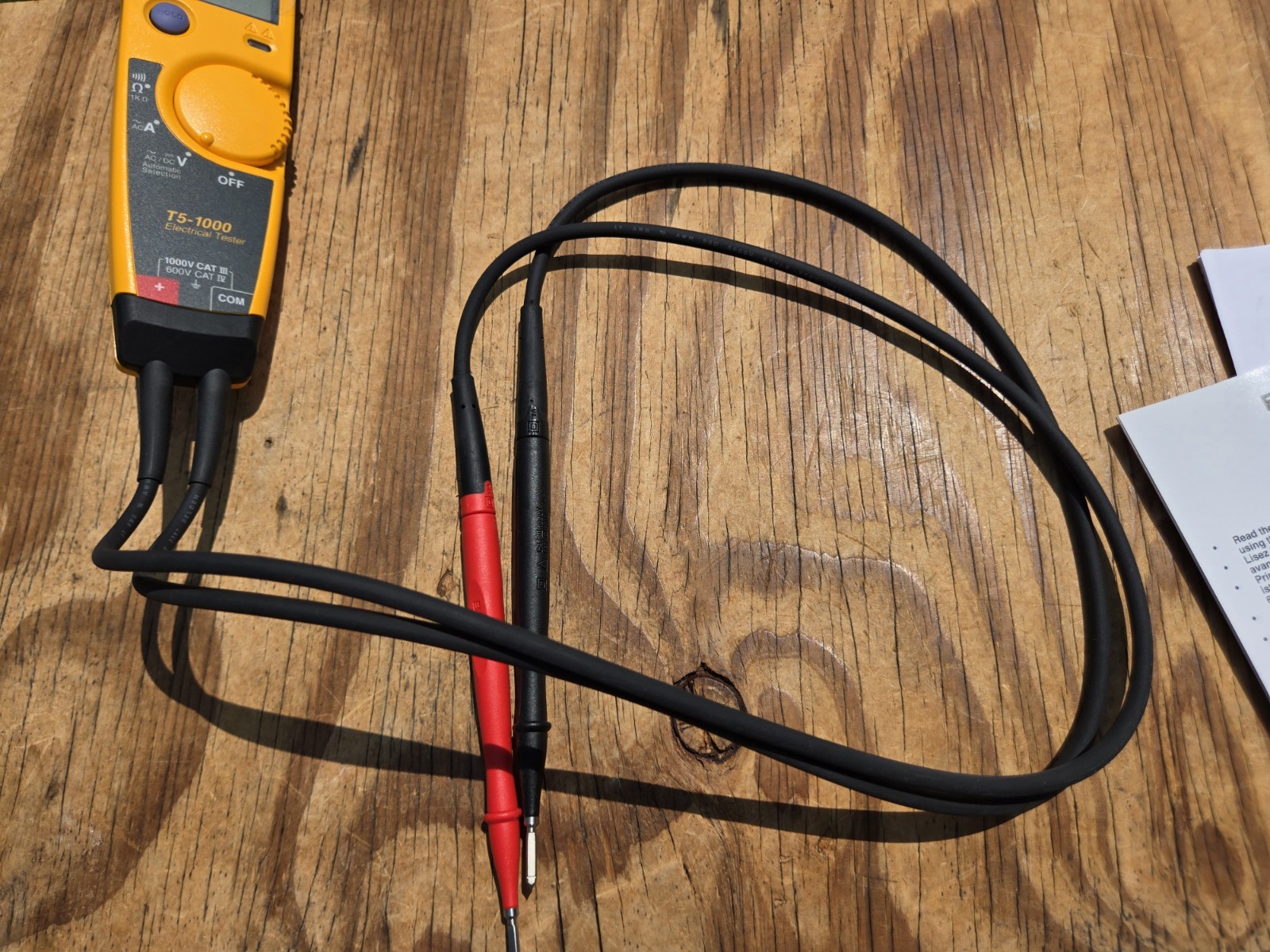 NOS FLUKE T5-1000 Electrical Tester Current Voltage Continuity 1000V NEW