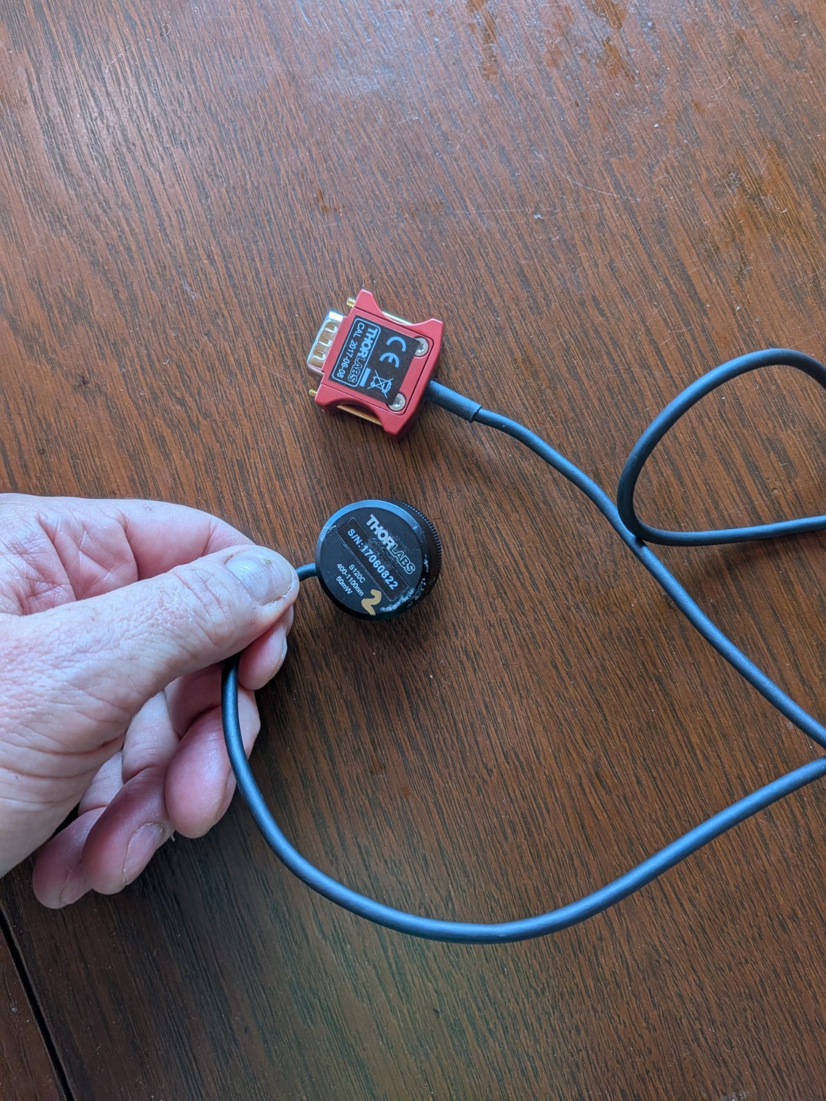 Thorlabs S120C Silicon Detector 400-1100nm Max Power 50mW