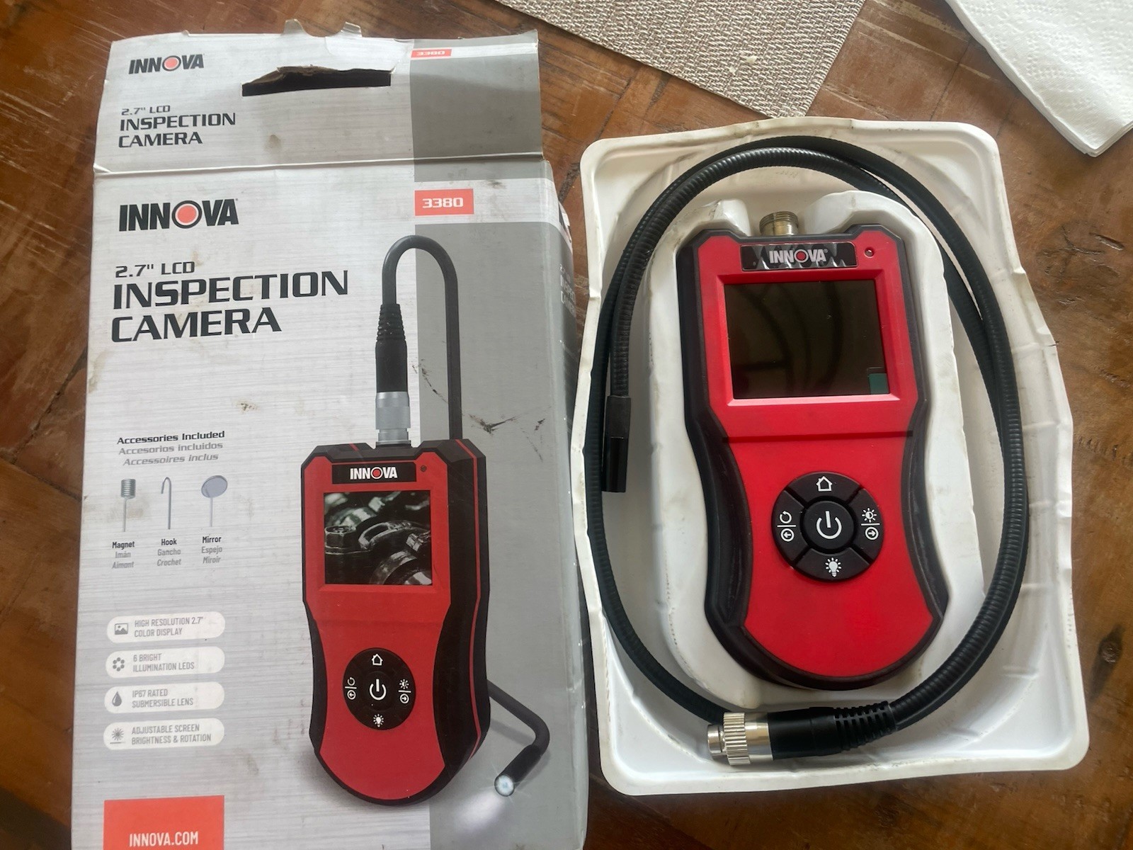 Innova 3380 Borescope Inspection Camera Handheld 2.7″ LCD IOB