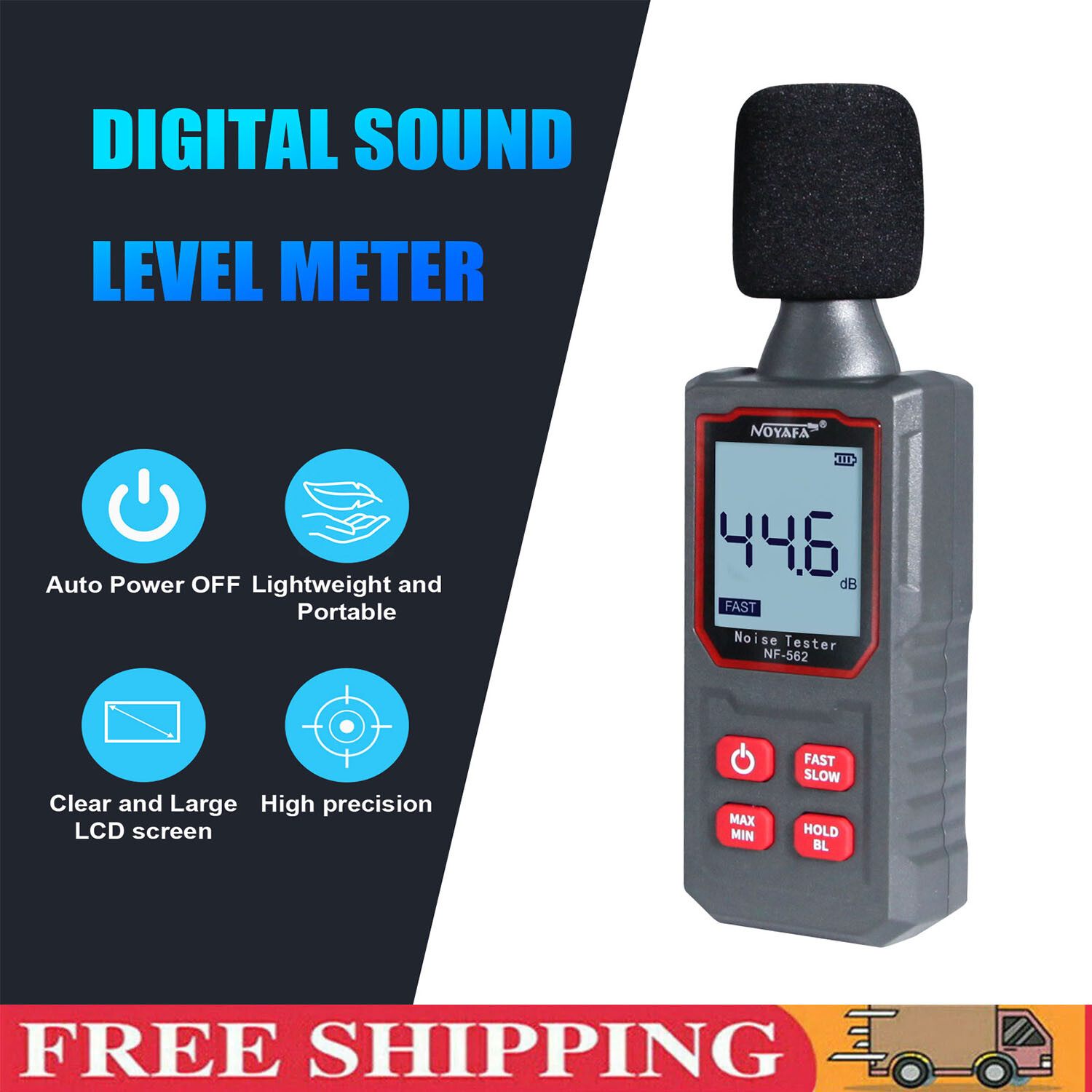 Decibel Meter Sound Level Meter Professional Sound Level Detector 30dB to 130dB