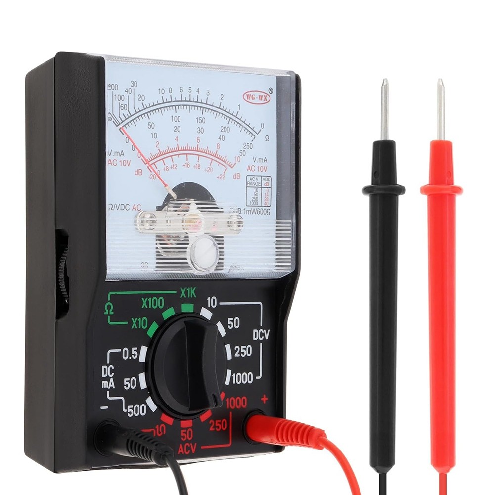 Multimeter, Volt 1000V Voltmeter Volt Ohm Voltage Tester Meter with3744