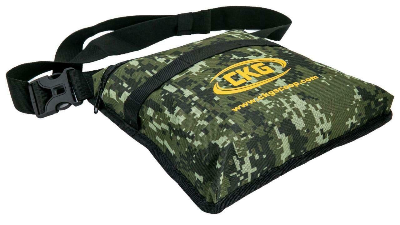 CKG Metal Detecting Pouch Bag Storage Carry Waist Case Portable Camouflage