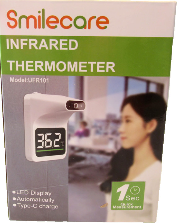 Wall Mounted Thermometer, Non-Contact Digital Automatic Infrared LED color Indi