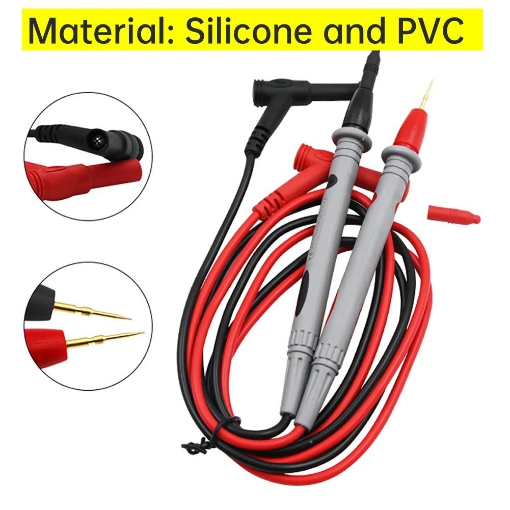 20A 1000V Multimeter Test Leads – Ultra-Fine Needle Probes for Digital Meters