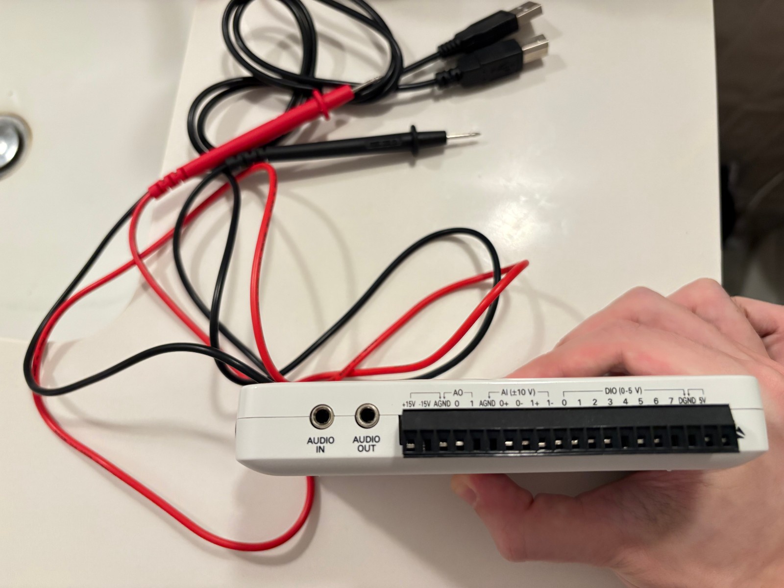National Instruments NI myDAQ Data Acquisition DAQ LabVIEW w/ Probes USB Disc