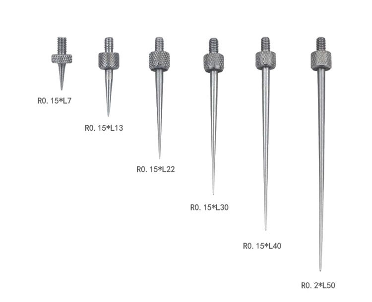 M2.5 R0.15 Needle Point Contact Points for Depth Gauge Dial Indicators Tip