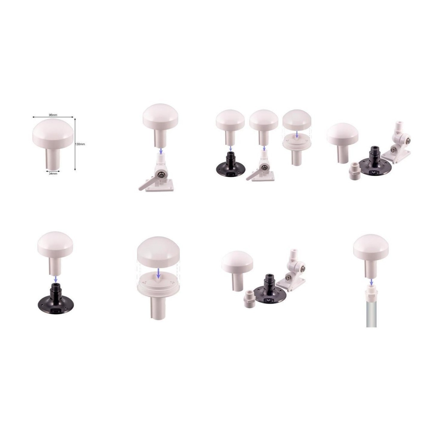 Marine Use Marine Safety Beidou Antenna Compact GPS Accessory Weather Resistant