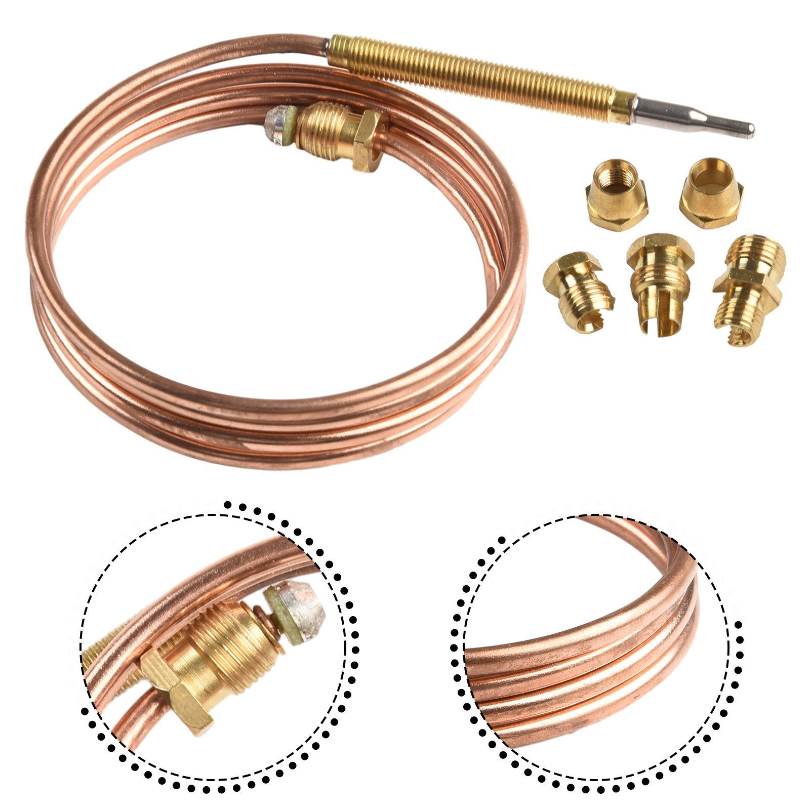 Accurate Gas Thermocouple for BBQ Grill Firepit and Heater 36in M8x1 Thread