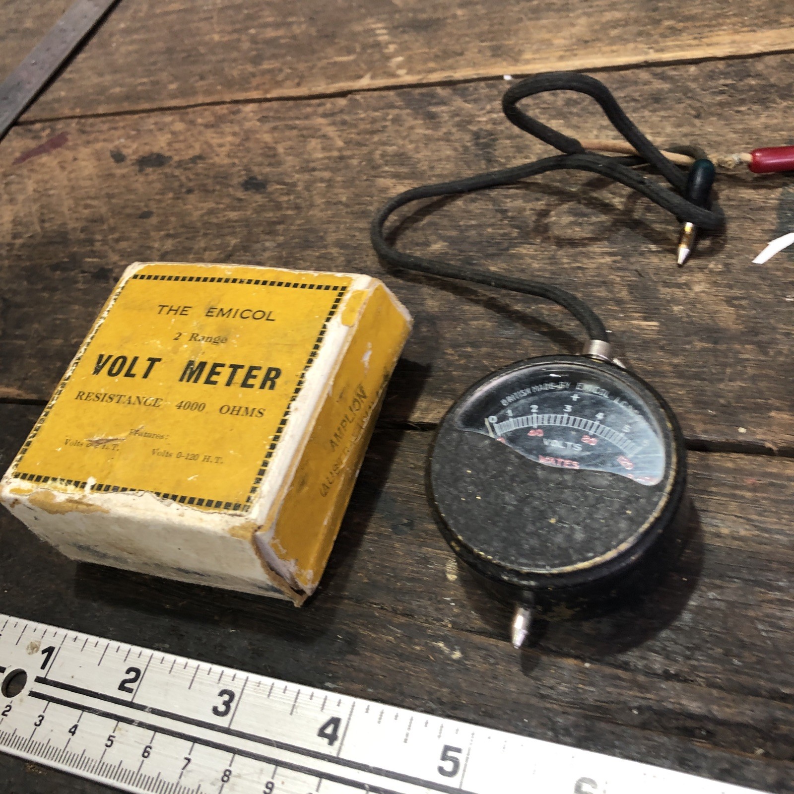 The Emicol 2 Range Volt Meter Untested English Made