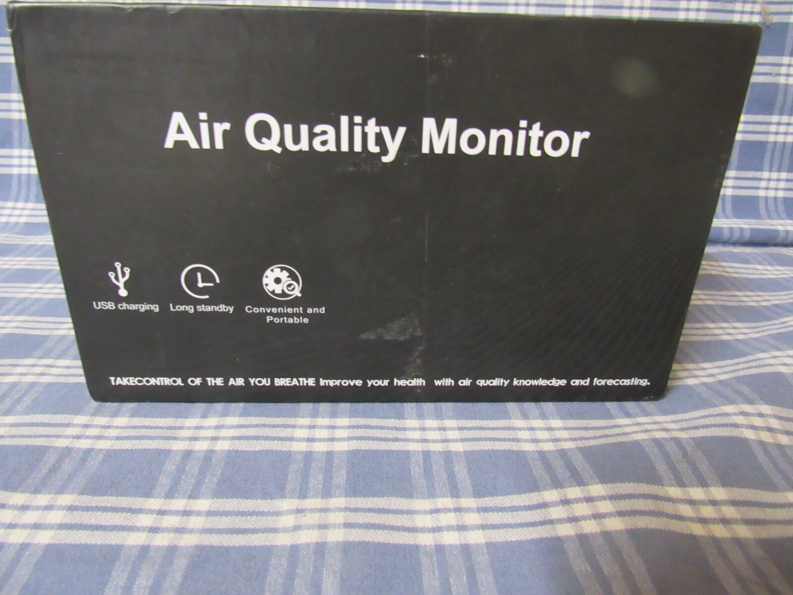Rozoroo 12-in-1 Portable Air Quality Monitor CO2 PM1.0 HCHO (Open Box) FREE SHIP