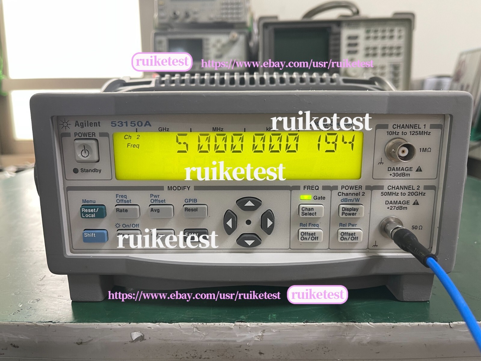 Agilent Keysight 53150A 10Hz-20GHz CW Microwave Frequency Counter _1097