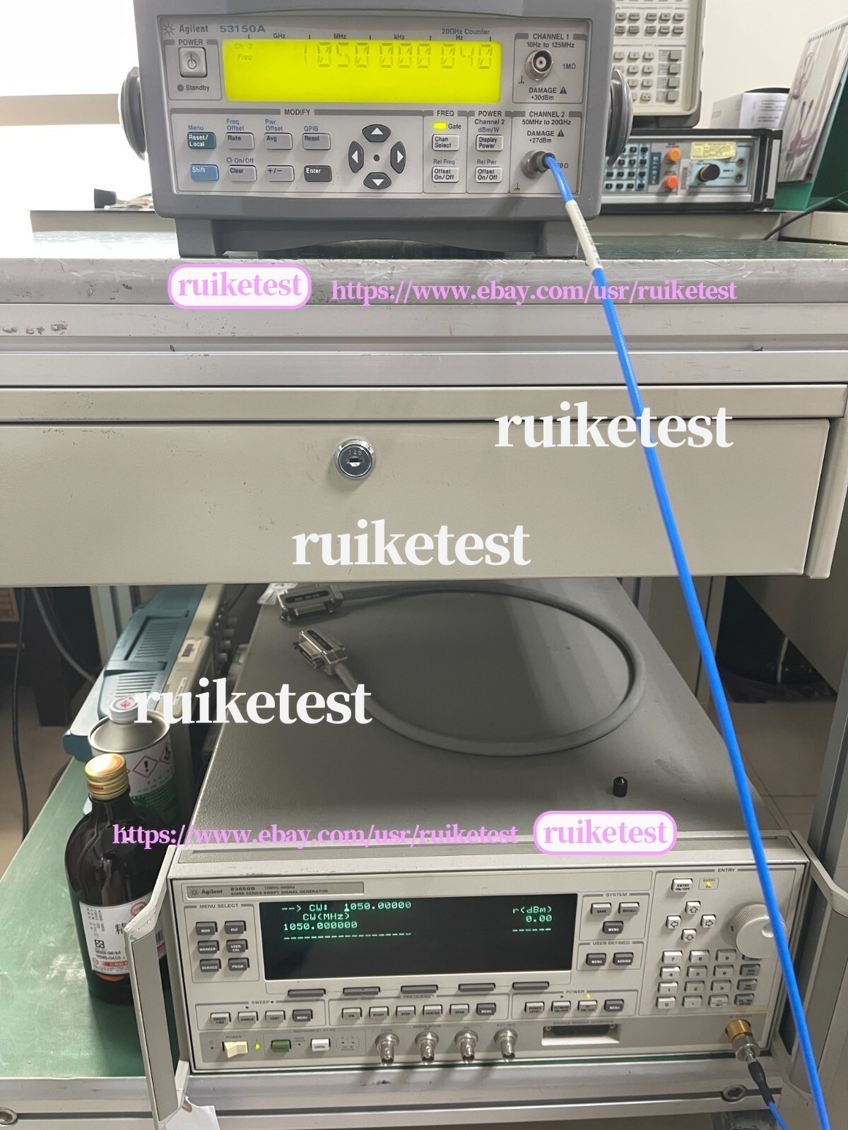Agilent Keysight 53150A 10Hz-20GHz CW Microwave Frequency Counter _1097