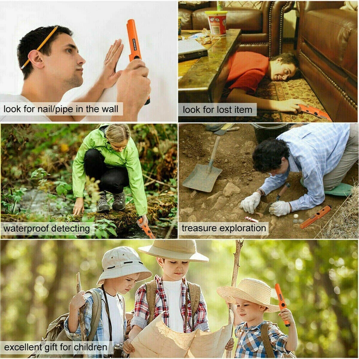 Metal Detector HandHeld Pro Pinpointer Pointer Probe Sensitive Tester Waterproof