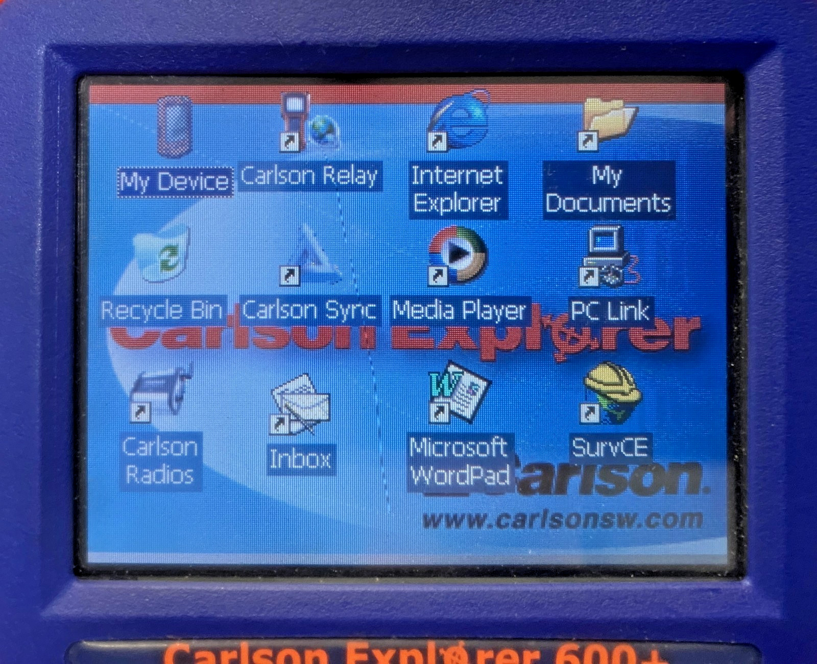 Carlson Explorer 600+ Handheld Field Computer And Data Collector Power Tested