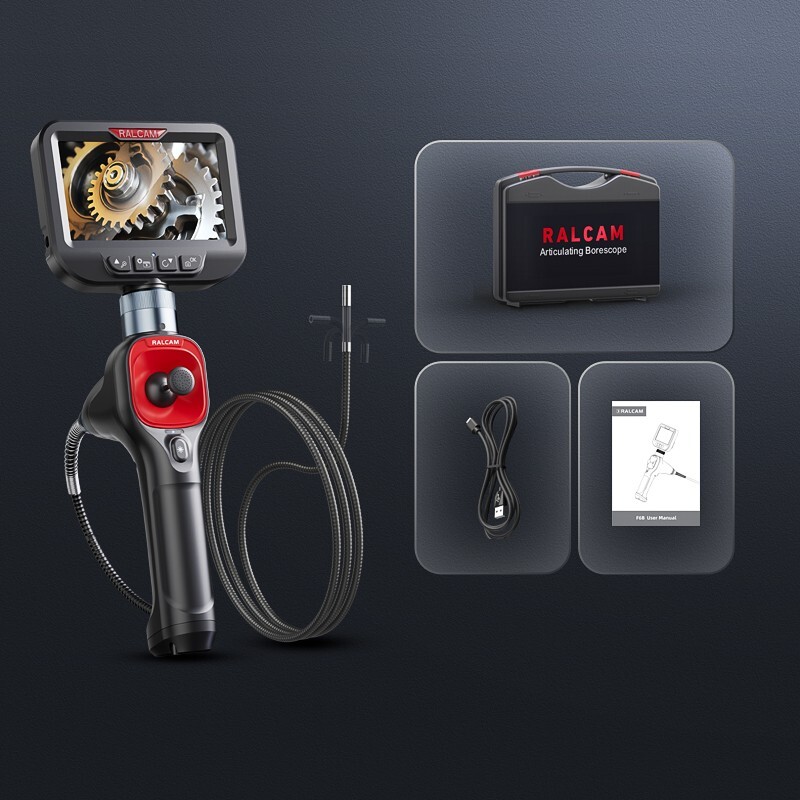 50%OFF Ralcam Articulating Borescope Camera 720° Joystick Endoscope Semi Rigid