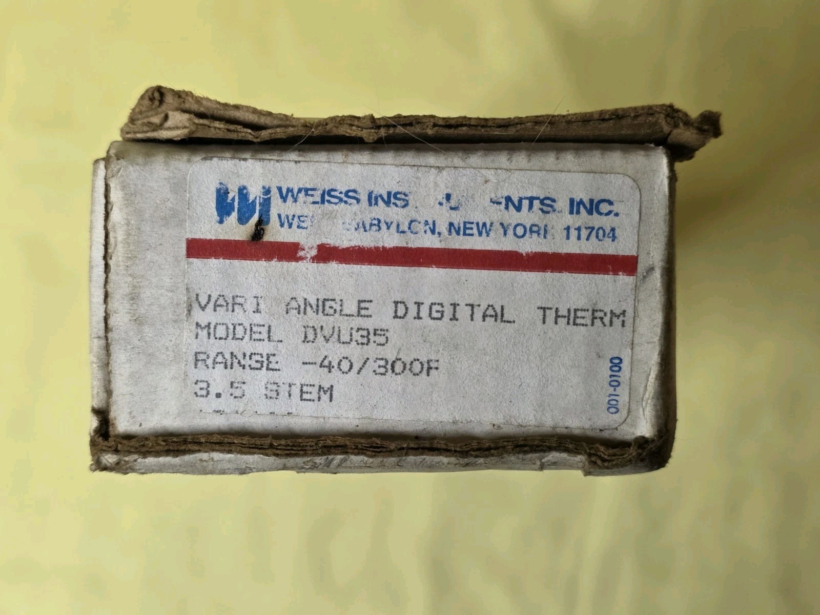 WEISS DVU35 ~ Digital Thermometer ~ Vari-Angle 3.5″ Stem ~ Made in USA