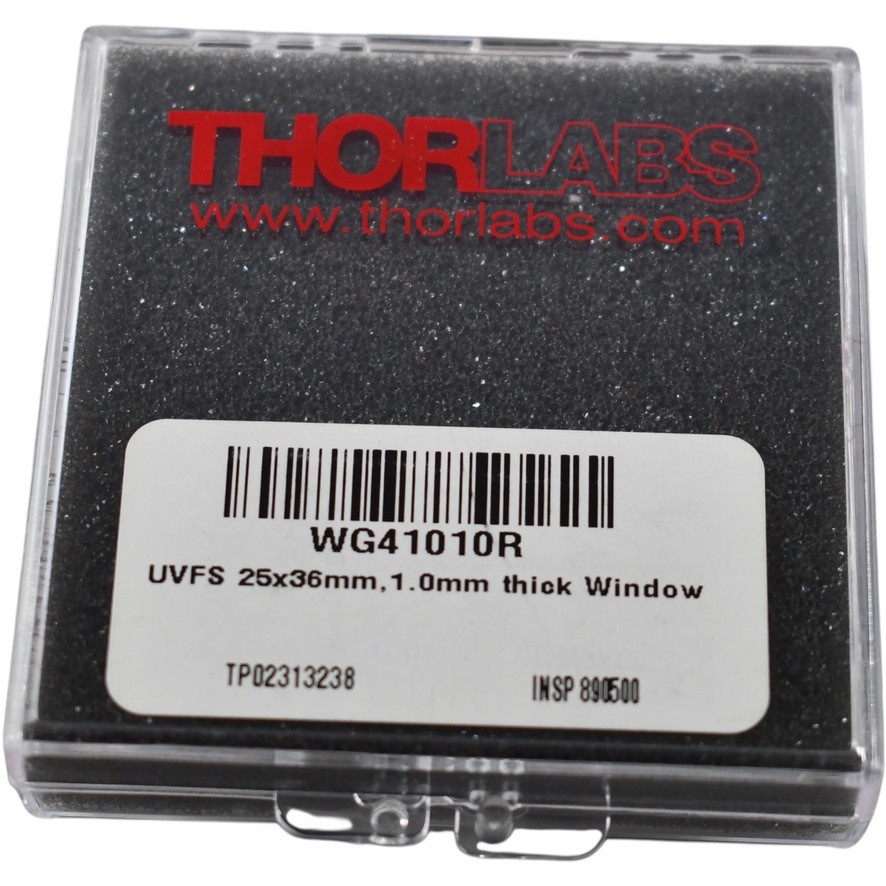 NEW Thorlabs WG41010R UVFS Rectangular Precision Window 25x36mm 1mm Thick