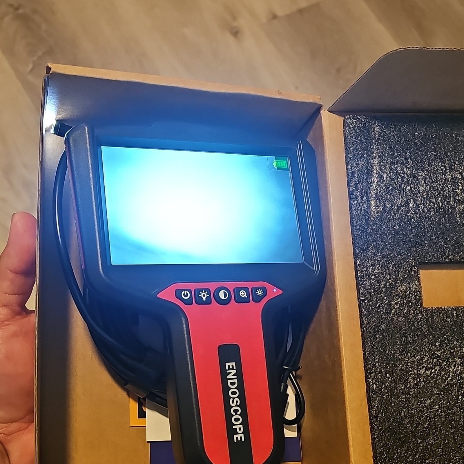 Digital Inspection Camera G50 Flexible 8mm 5m LCD Display 1080P Borescope